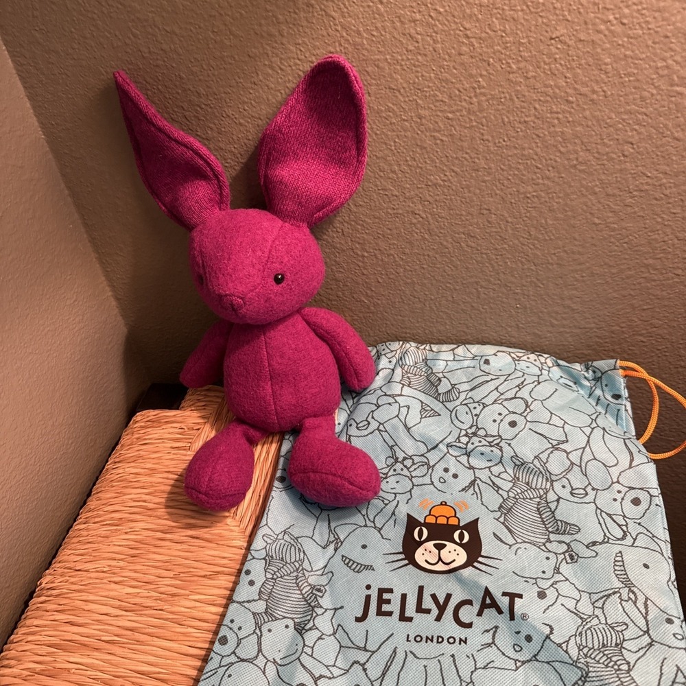 Jellycat Purple Vivi Bunny Plush - Rare & Retired Collection with Jellycat bag - Picture 8 of 13